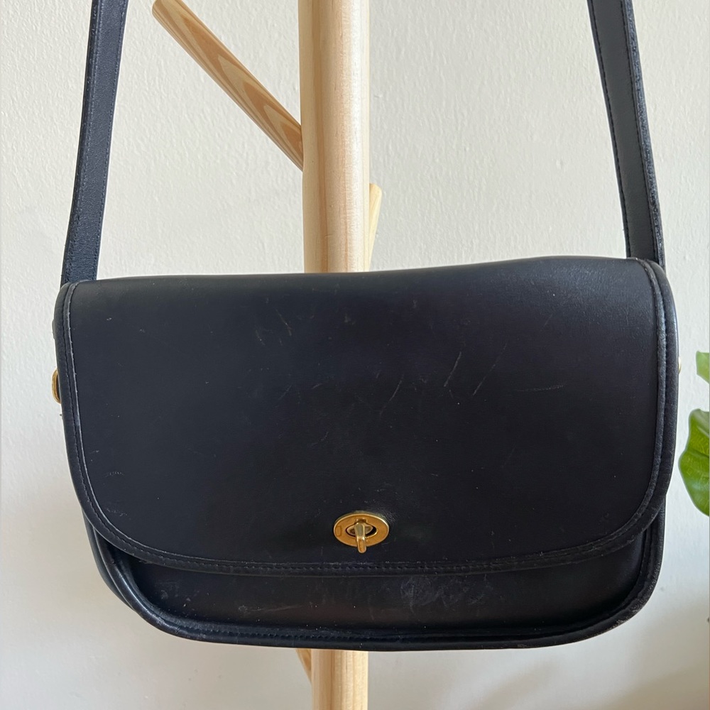 Coach Vintage Leather USA City Bag In Black BEAUTIFUL